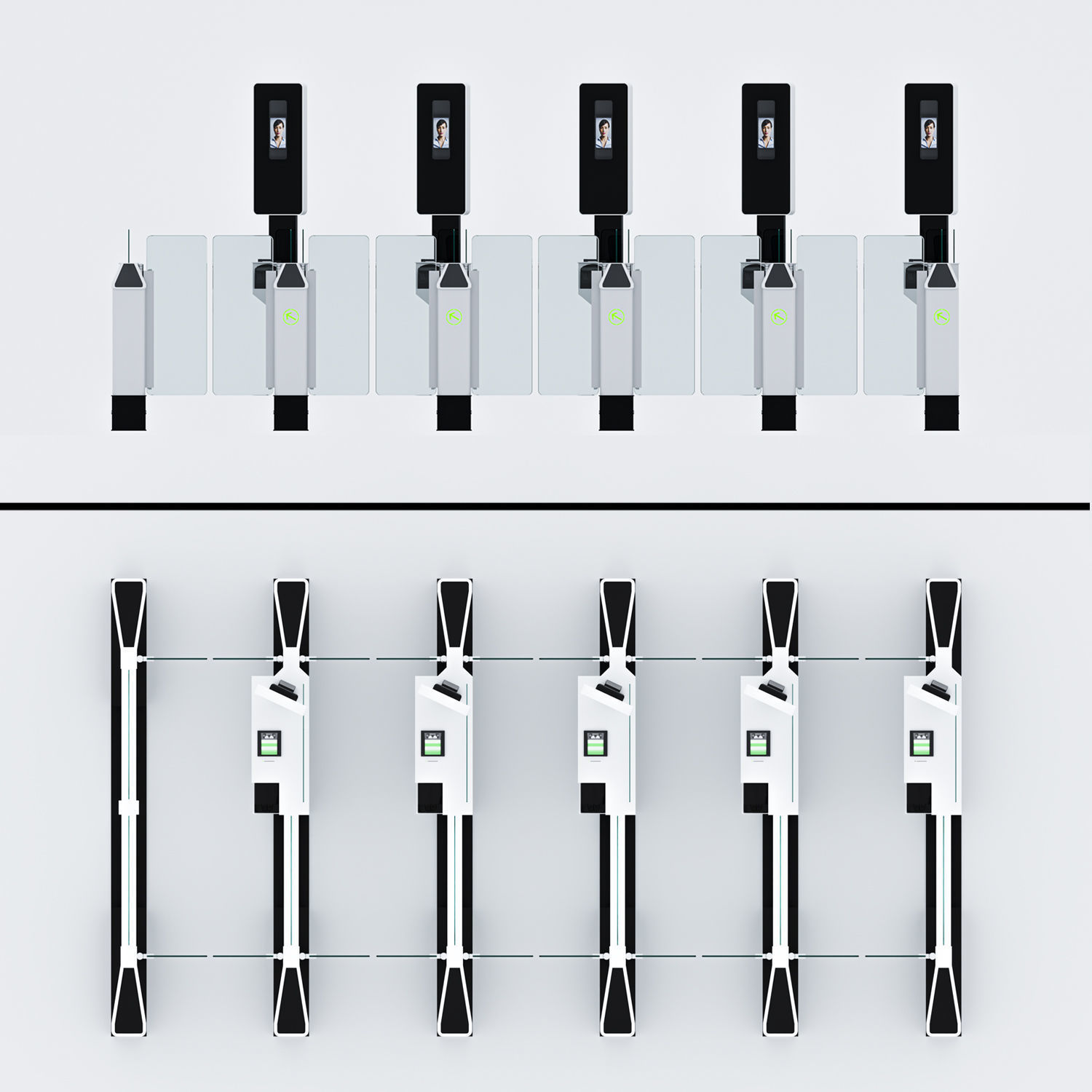 EasyGate e-Gate Low-poly 3D model_4