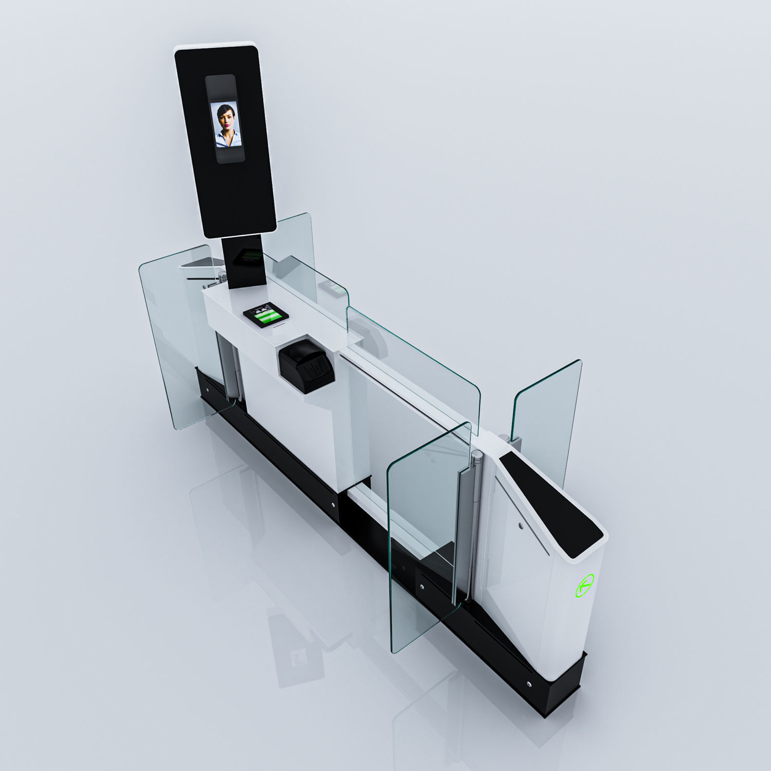 EasyGate e-Gate Low-poly 3D model_2