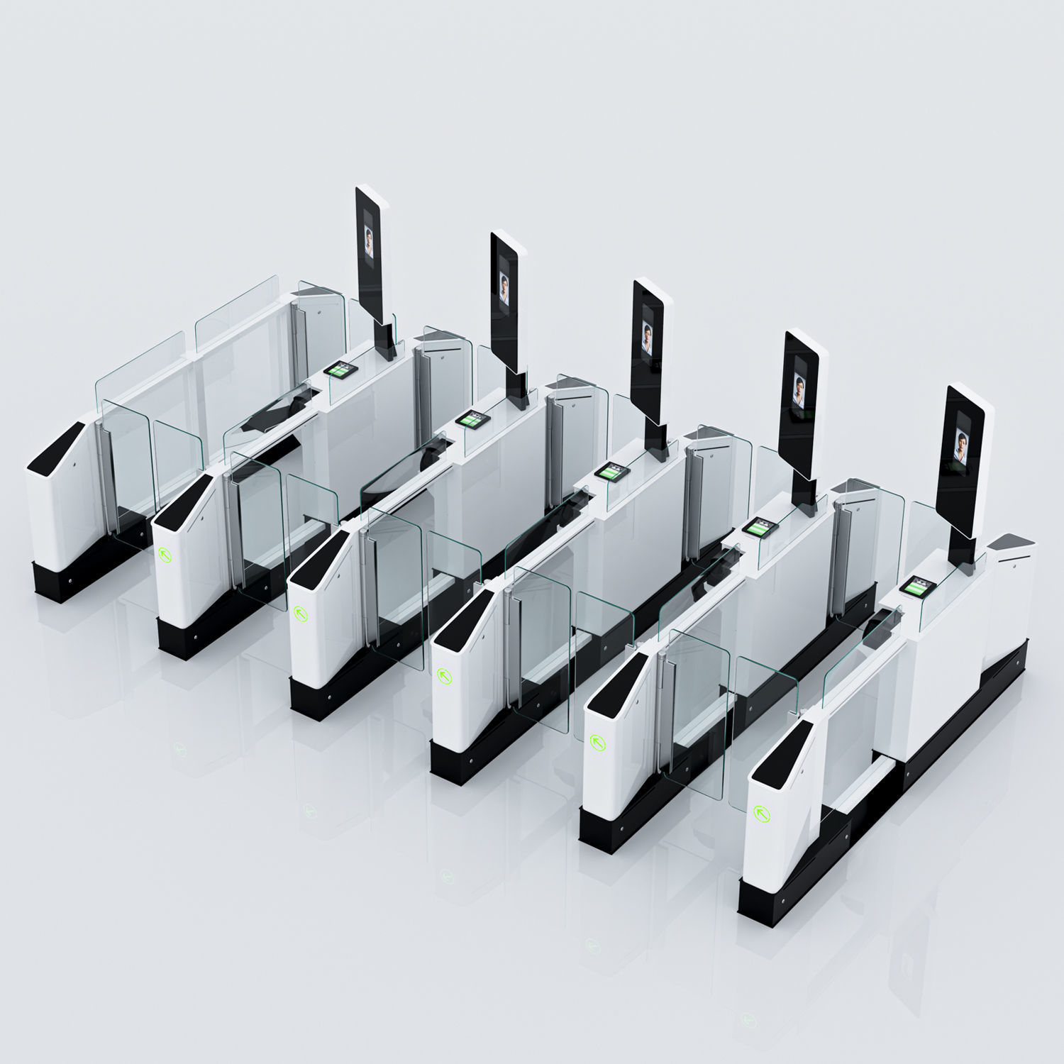 EasyGate e-Gate Low-poly 3D model_3