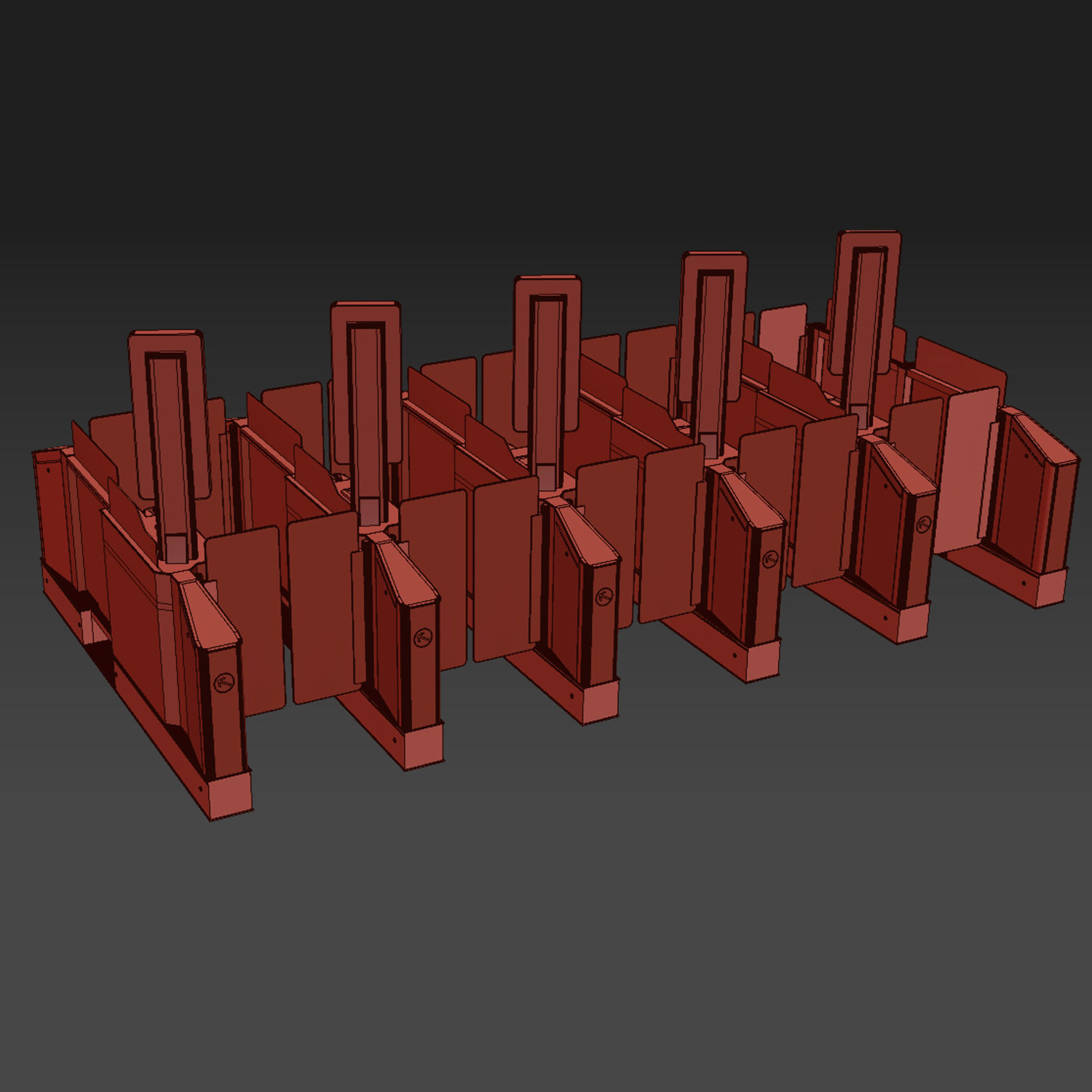 EasyGate e-Gate Low-poly 3D model_8