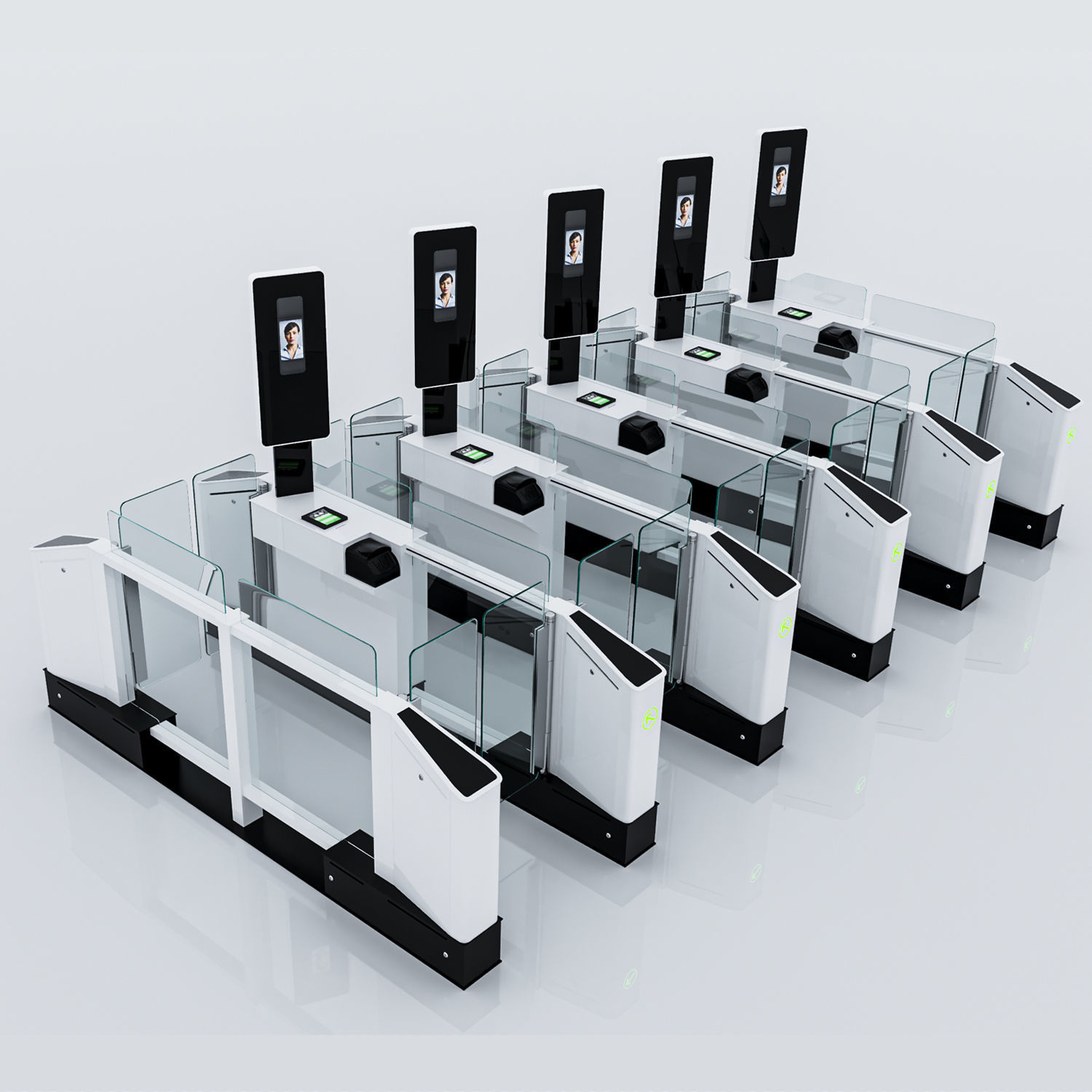 EasyGate e-Gate Low-poly 3D model_1