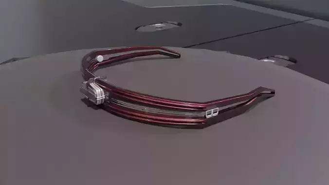 Low Poly Sci-Fi Glasses Leia