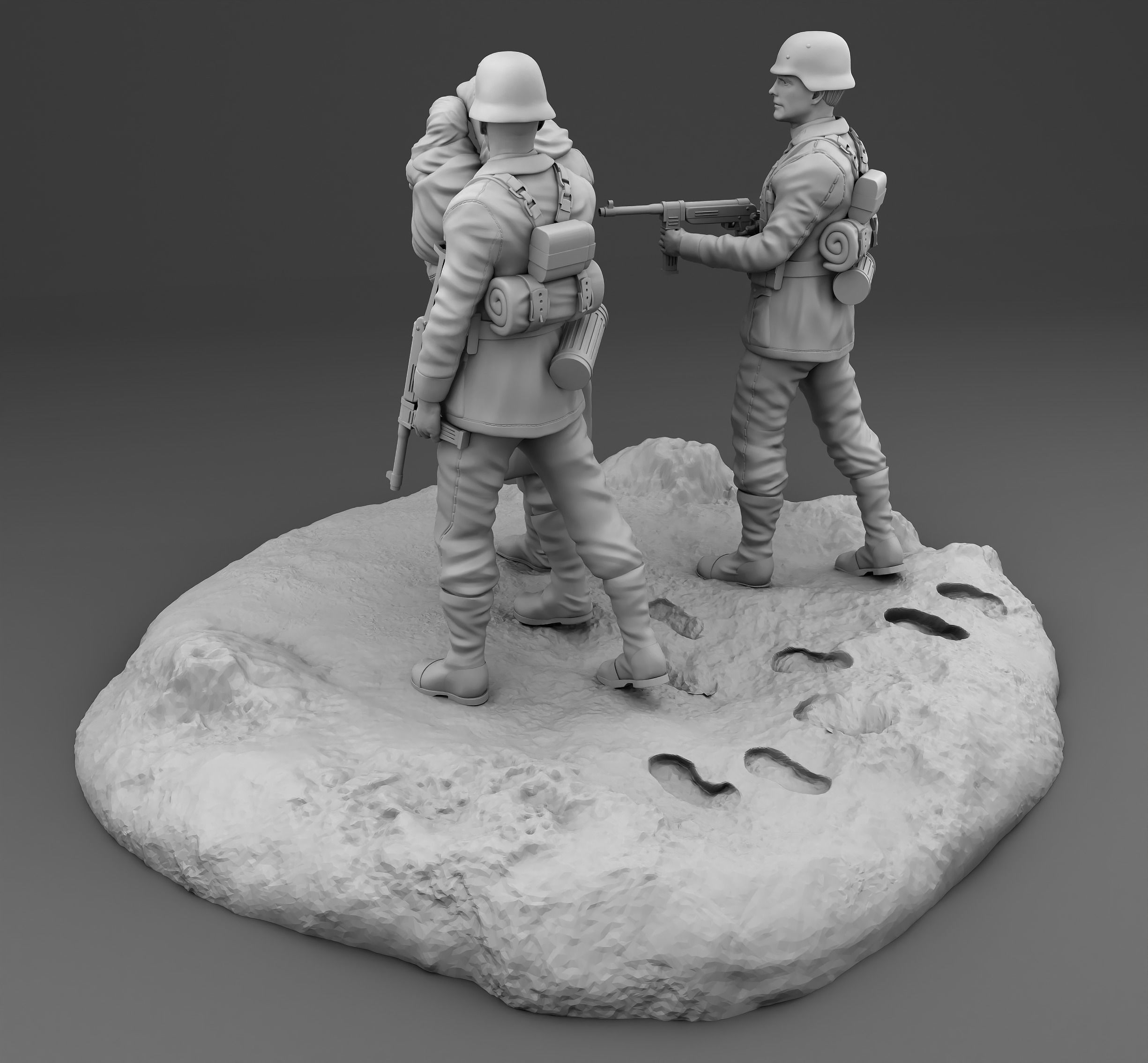 Military convoy  3D print model_2