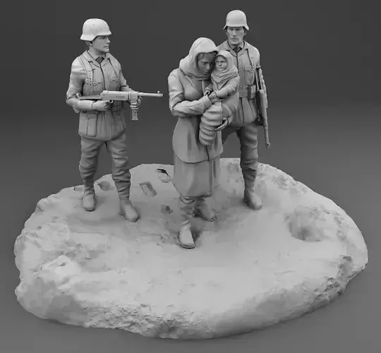 Military convoy  3D print model