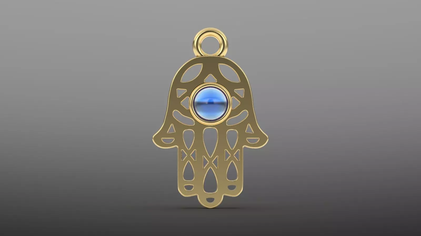 humsa pendant 2 3D print model_0