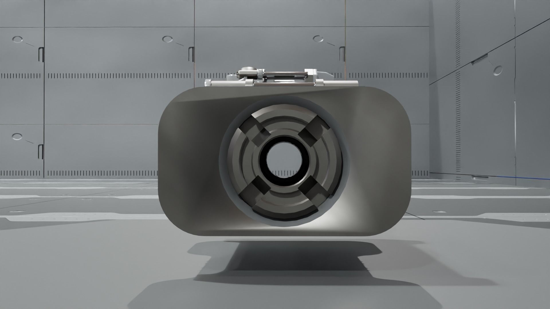 Low Poly Sci-Fi Bracelet D2 Low-poly 3D model_8