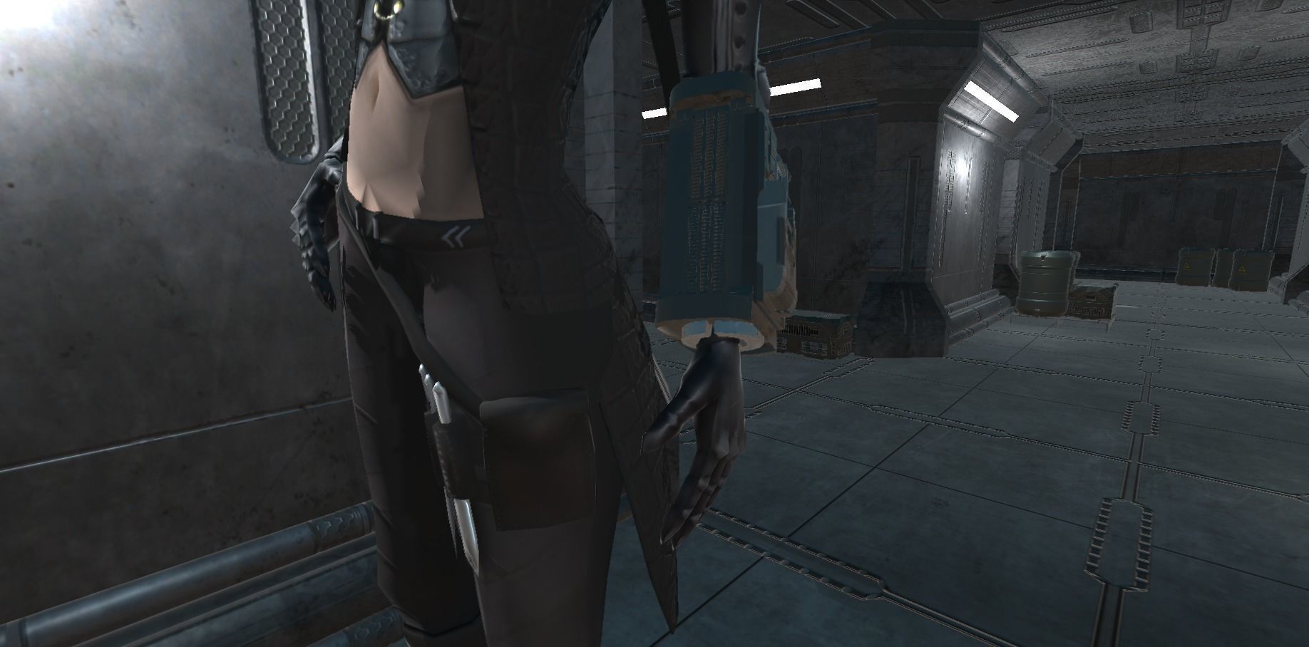 Low Poly Sci-Fi Bracelet D2 Low-poly 3D model_4