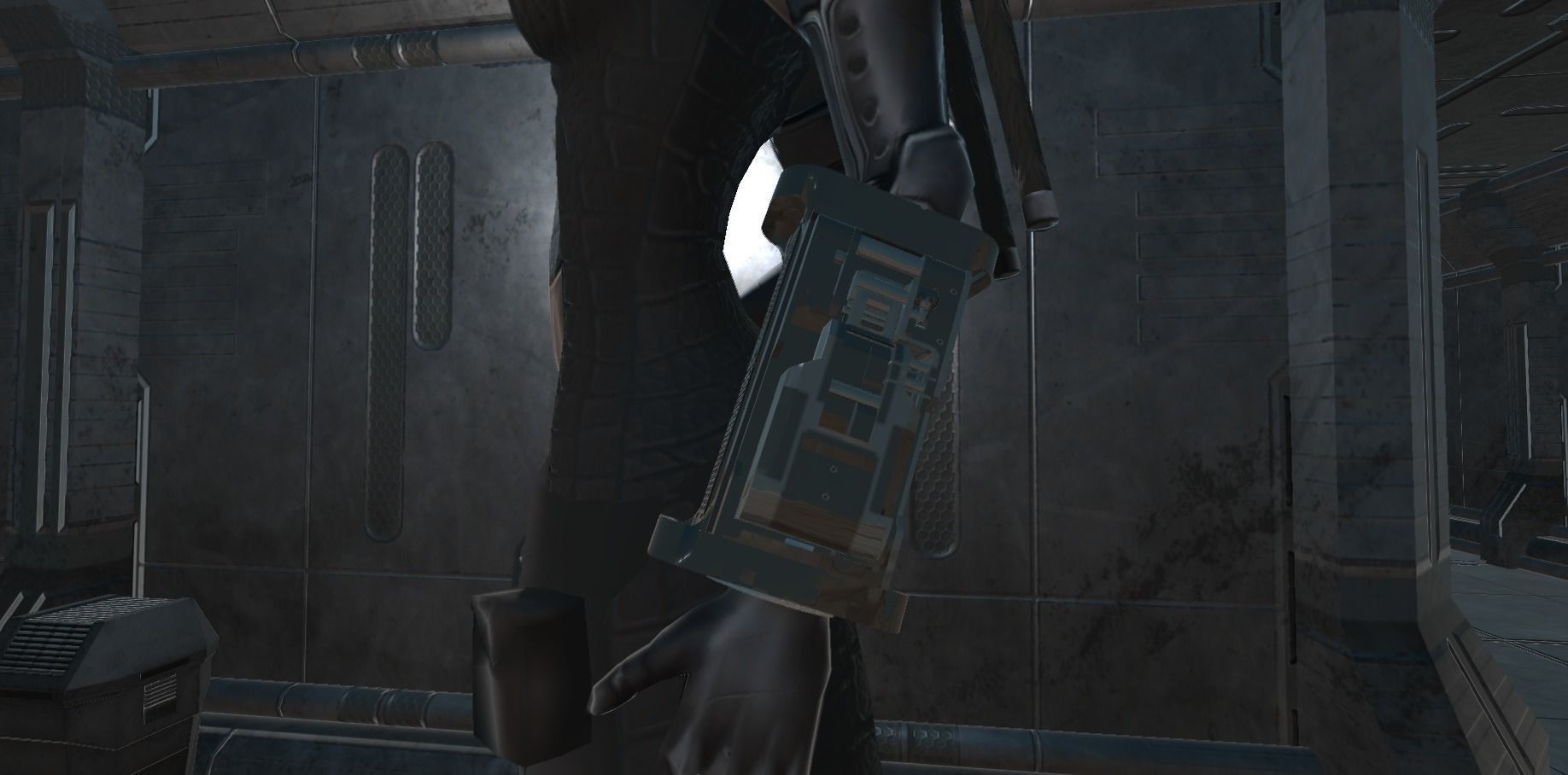 Low Poly Sci-Fi Bracelet D2 Low-poly 3D model_10