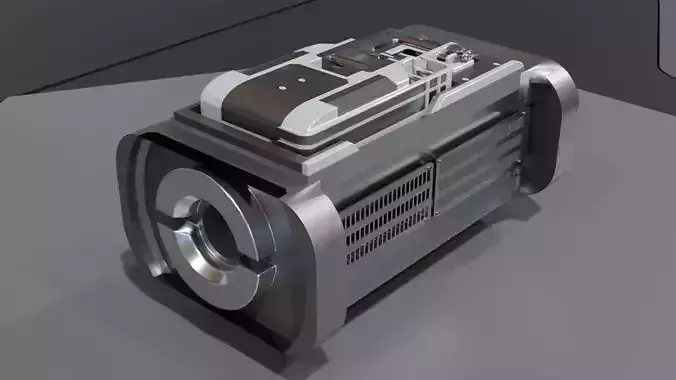 Low Poly Sci-Fi Bracelet D2 Low-poly 3D model