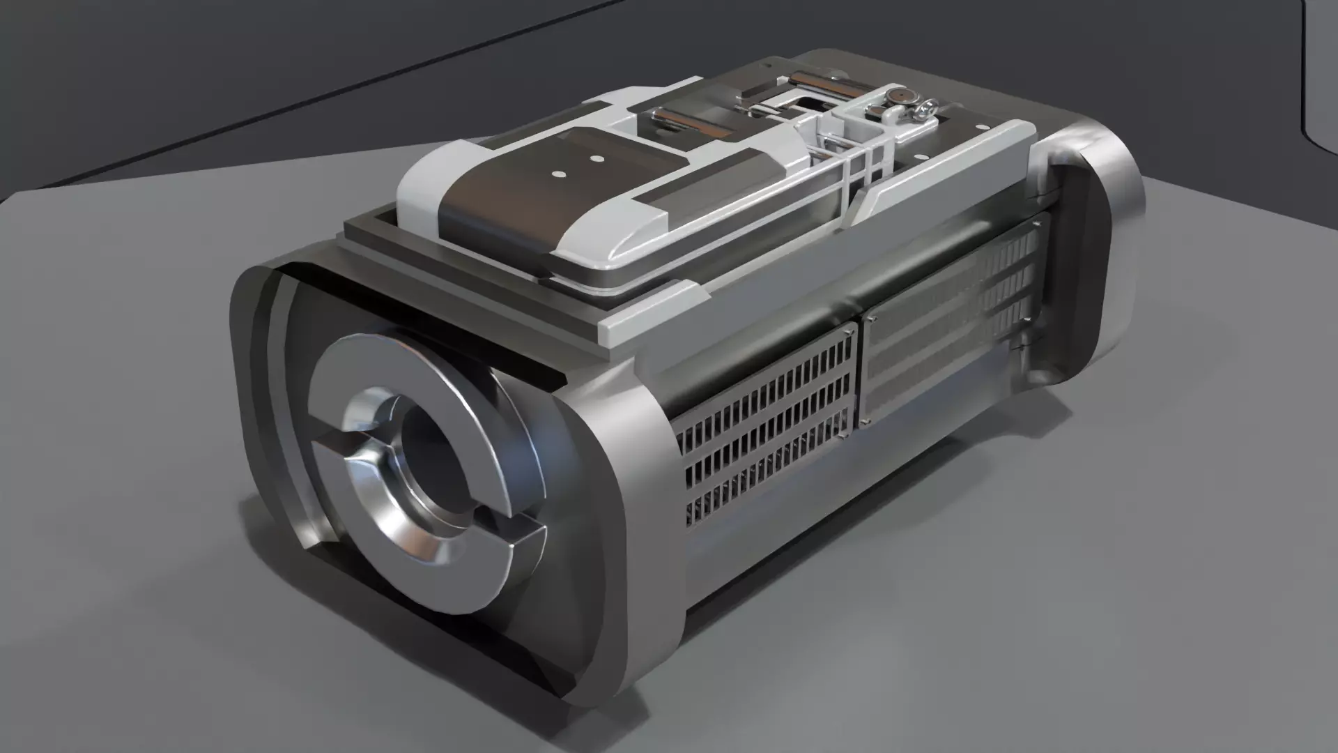 Low Poly Sci-Fi Bracelet D2 Low-poly 3D model_0