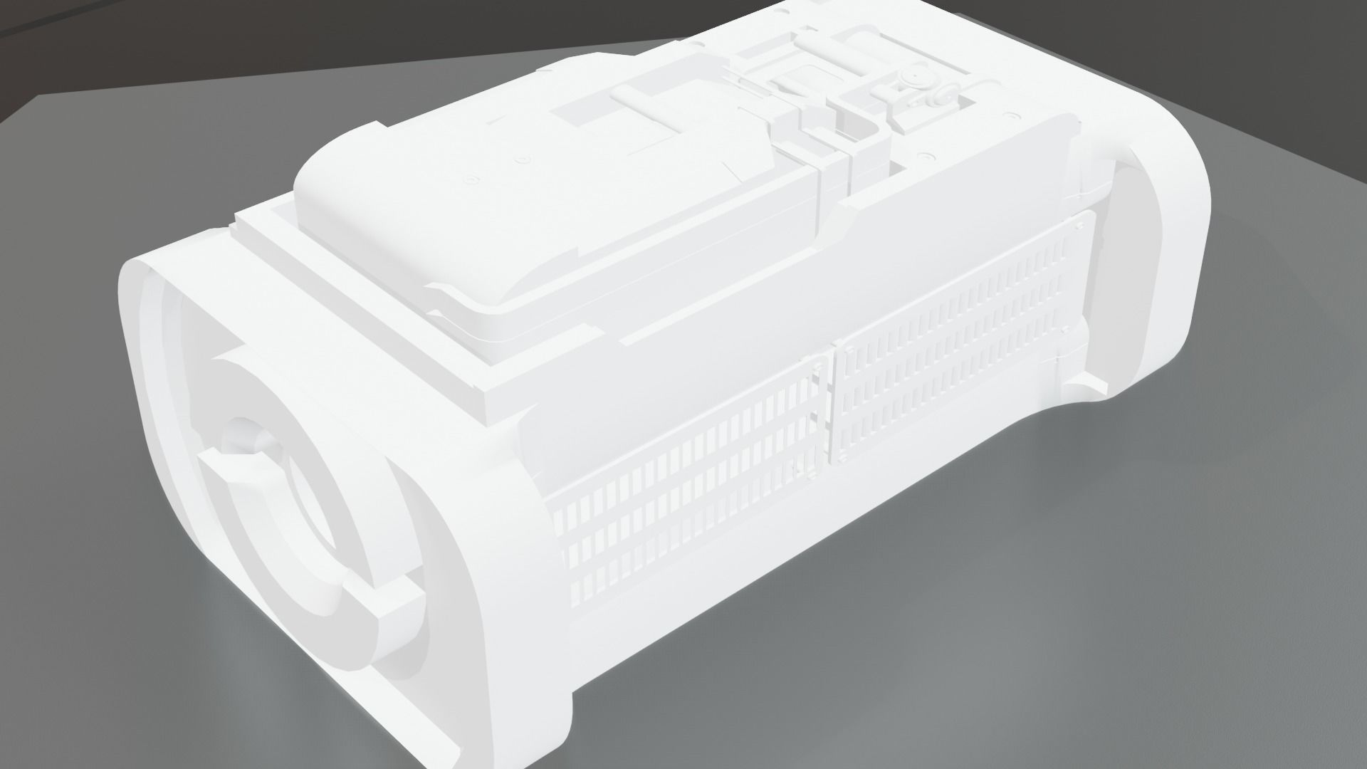 Low Poly Sci-Fi Bracelet D2 Low-poly 3D model_9