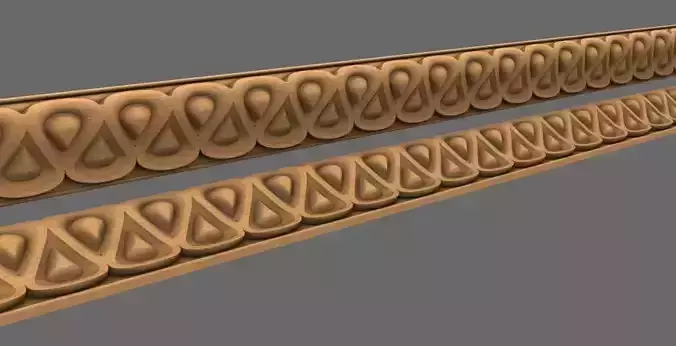 Moulding 3D ornamental model