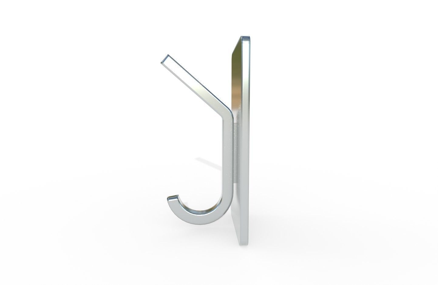 Towel Hook 07 Free low-poly 3D model_7