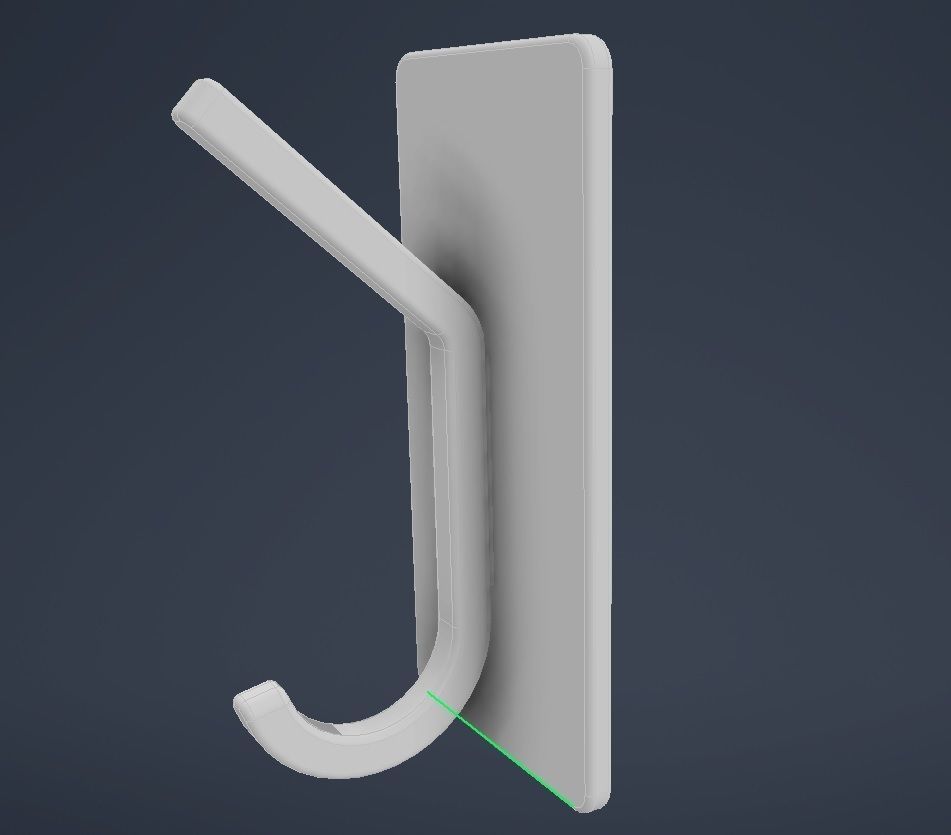 Towel Hook 07 Free low-poly 3D model_16