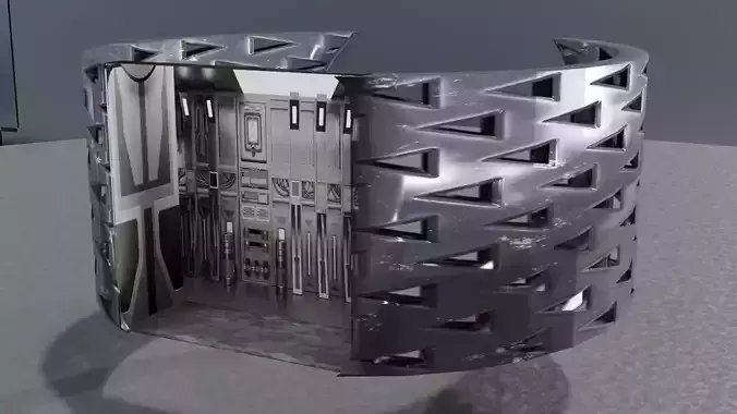 Low Poly Sci-Fi Bracelet Lando