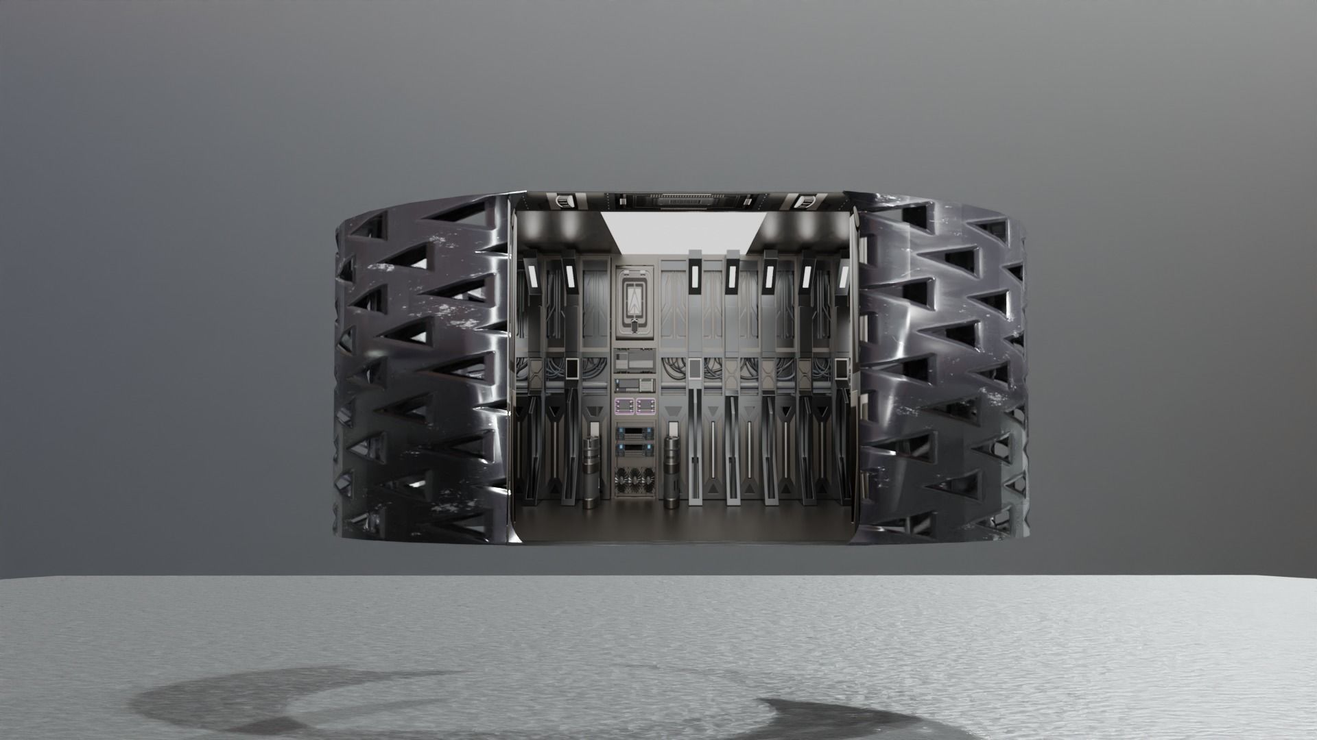 Low Poly Sci-Fi Bracelet Lando Low-poly 3D model_3