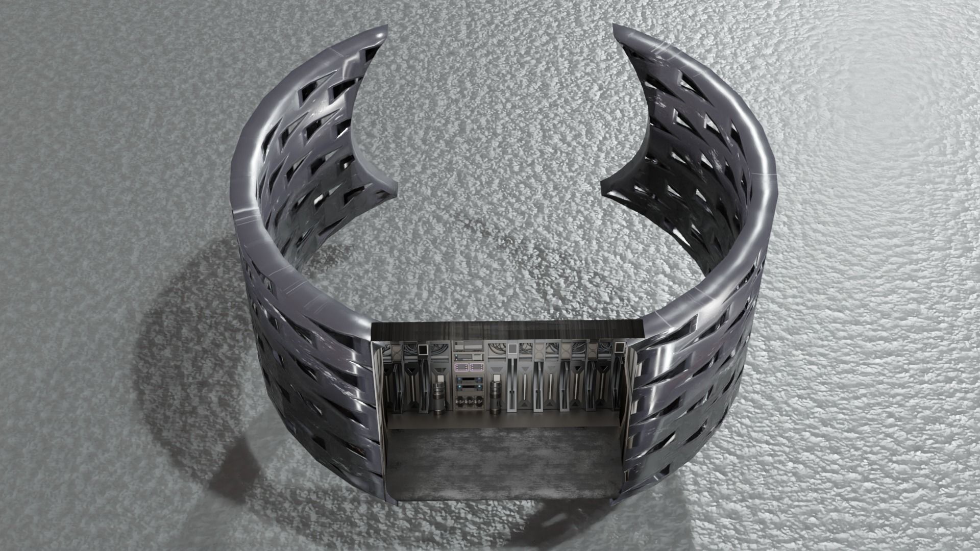 Low Poly Sci-Fi Bracelet Lando Low-poly 3D model_11