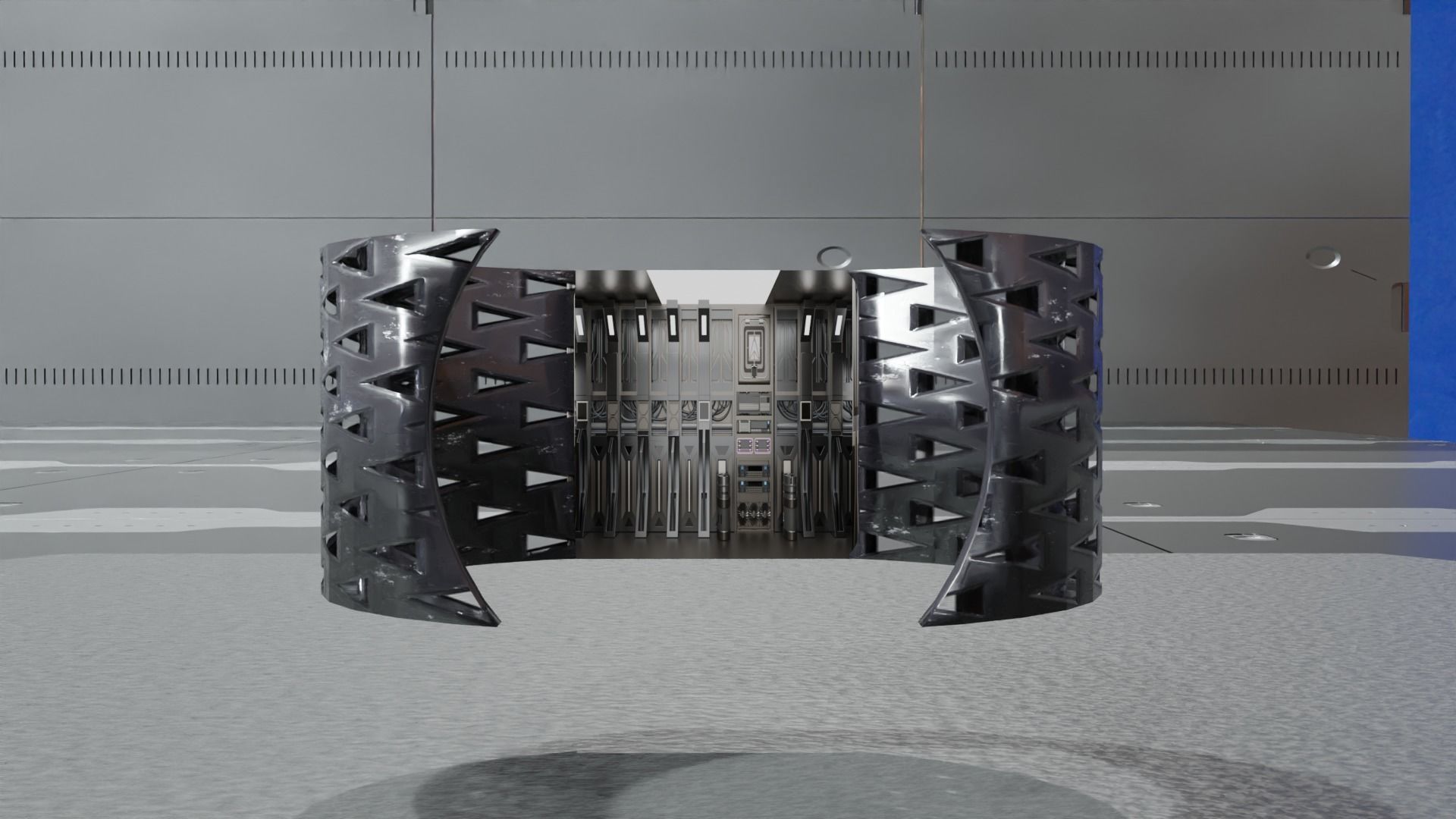 Low Poly Sci-Fi Bracelet Lando Low-poly 3D model_8
