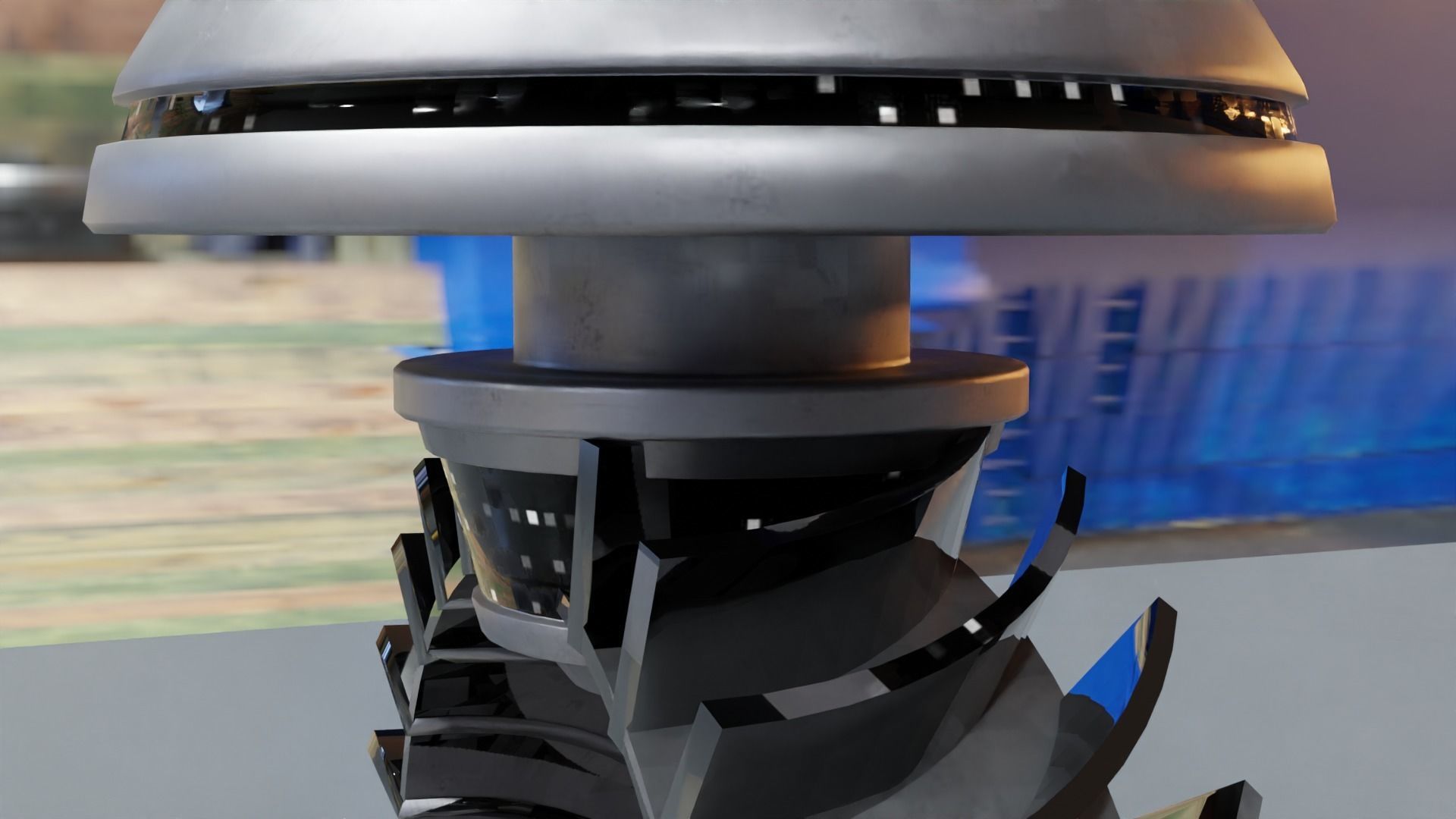 Low Poly Sci-Fi Ring Han Low-poly 3D model_5