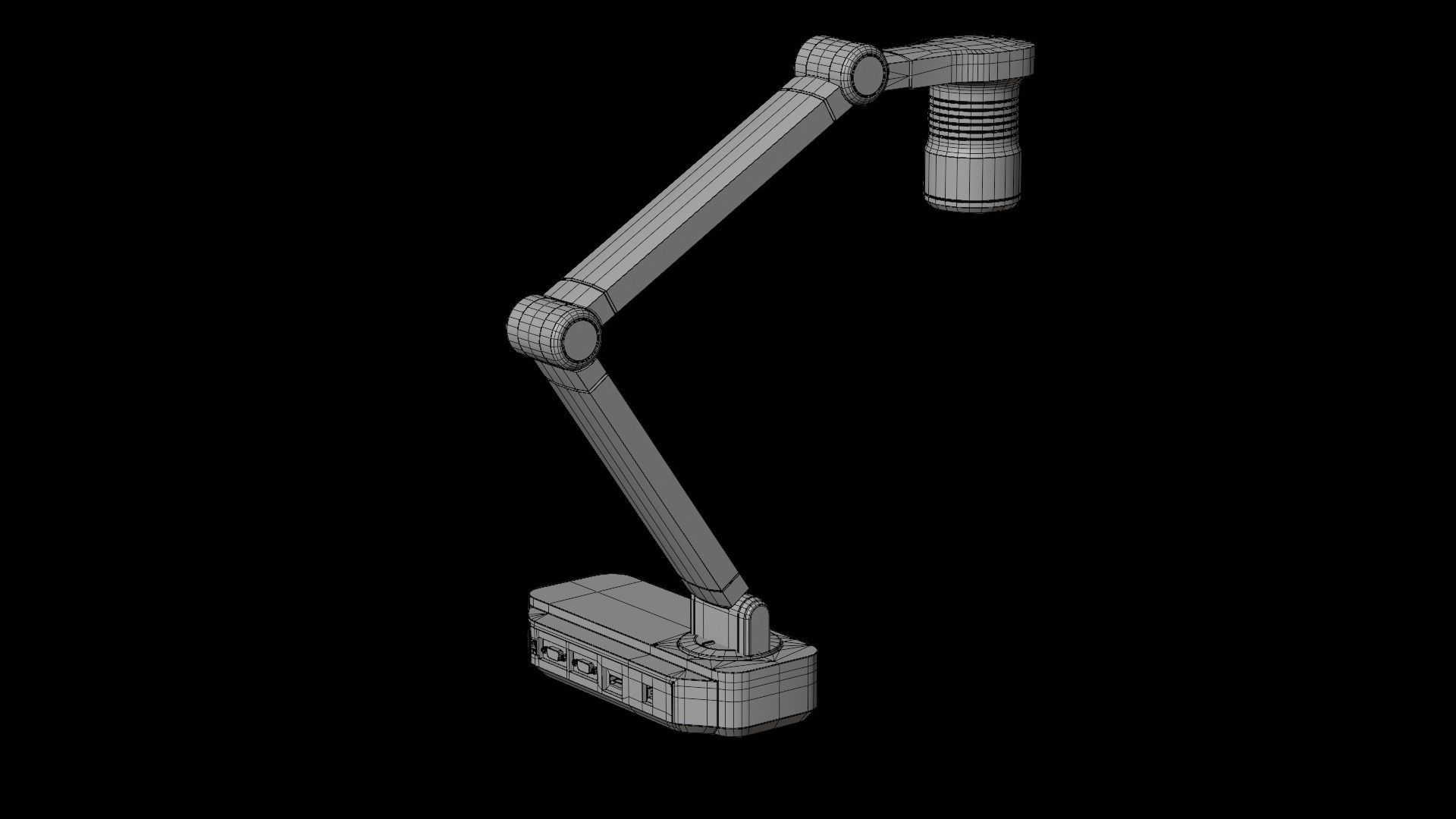 Document Camera Low-poly 3D model_17