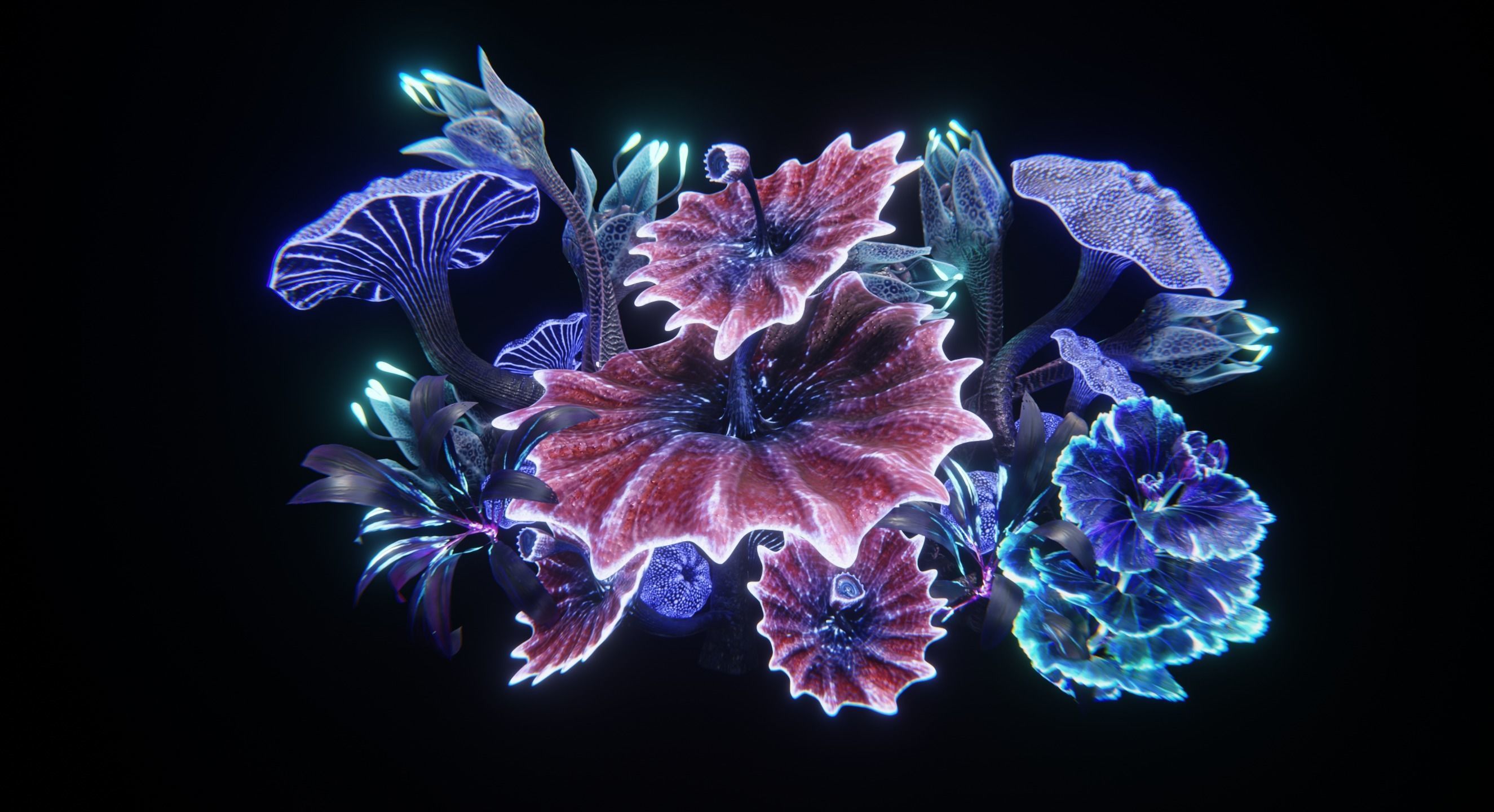 Alien Vegetation 3D Model Collection_0