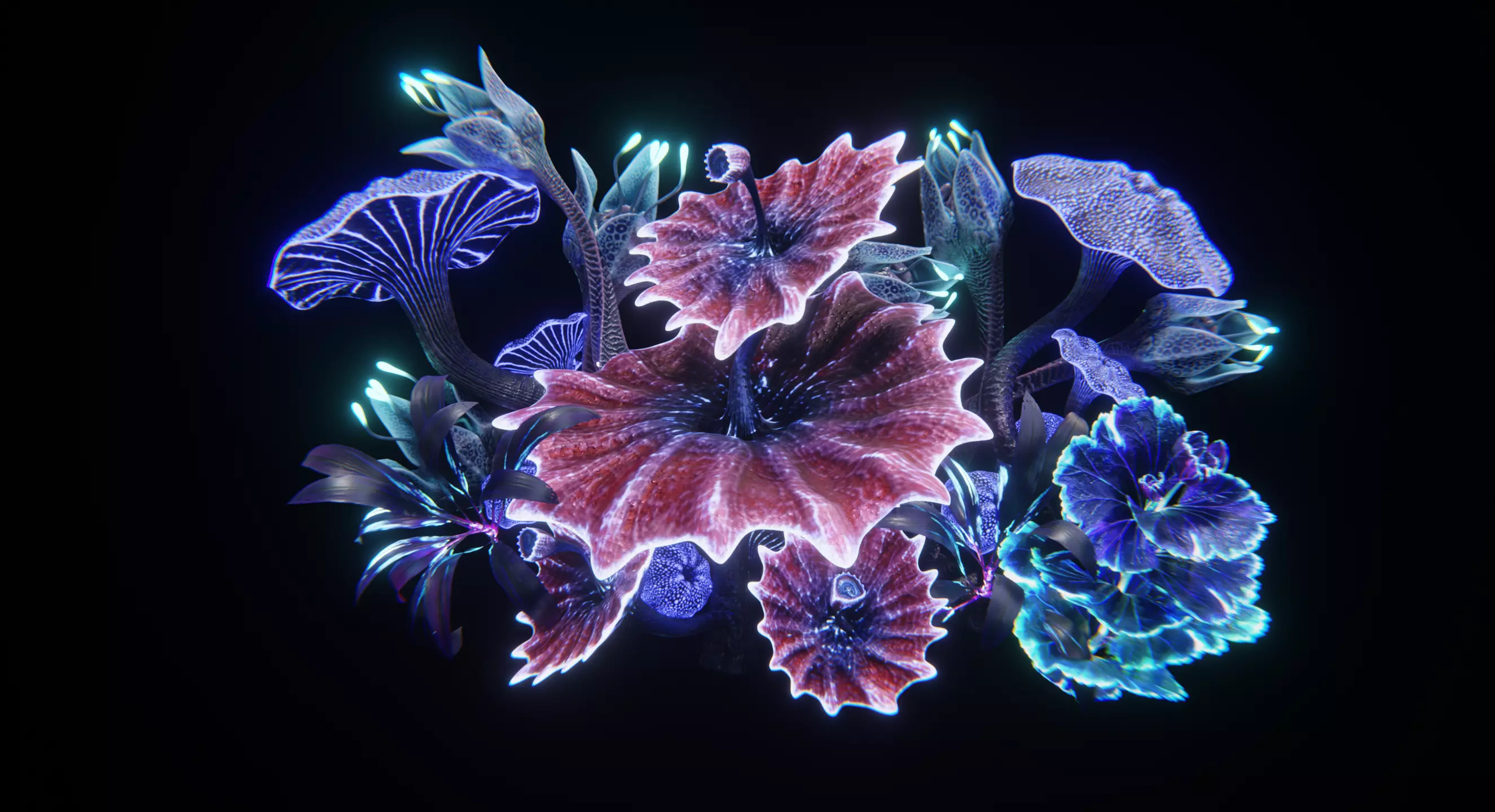 Alien Vegetation 3D Model Collection_0