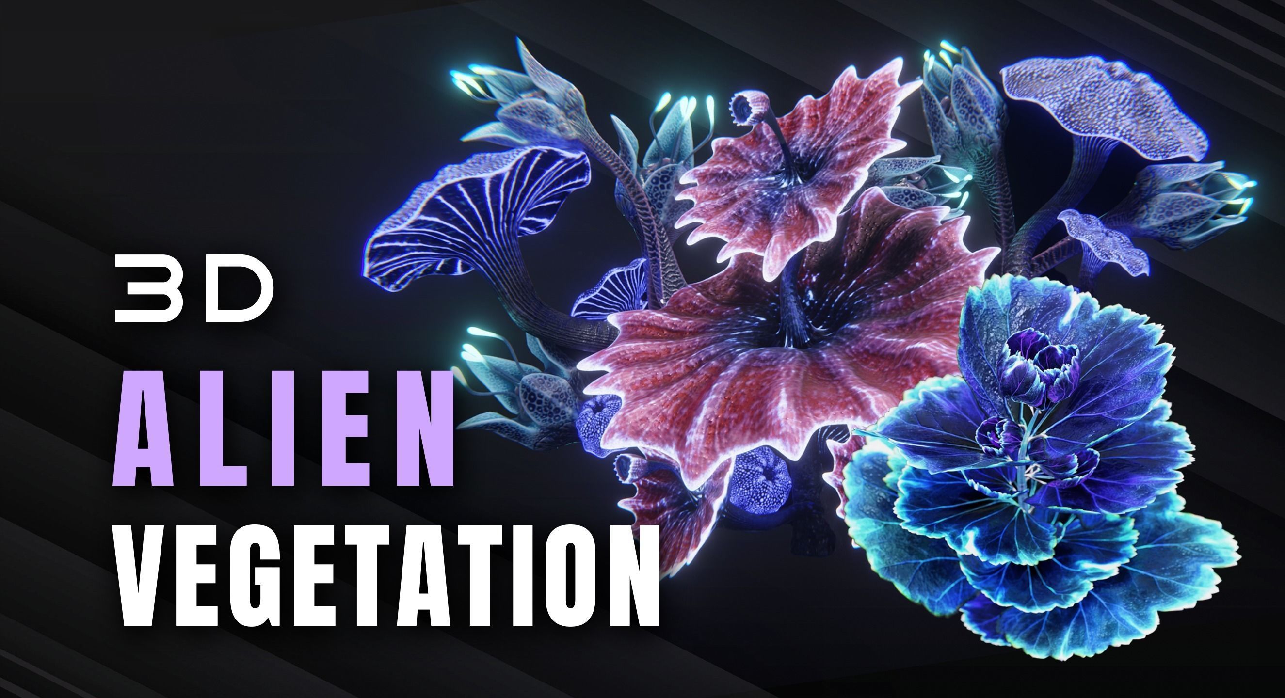 Alien Vegetation 3D Model Collection_13