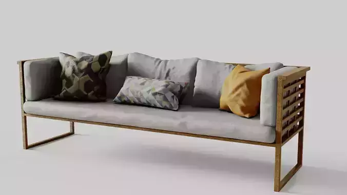couch sofa with pillows