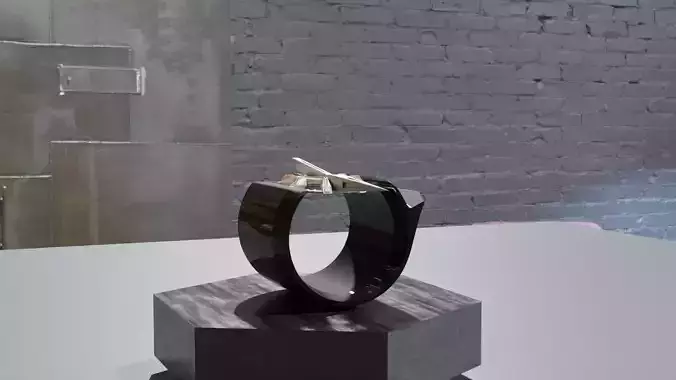Low Poly Sci-Fi Ring Milenium