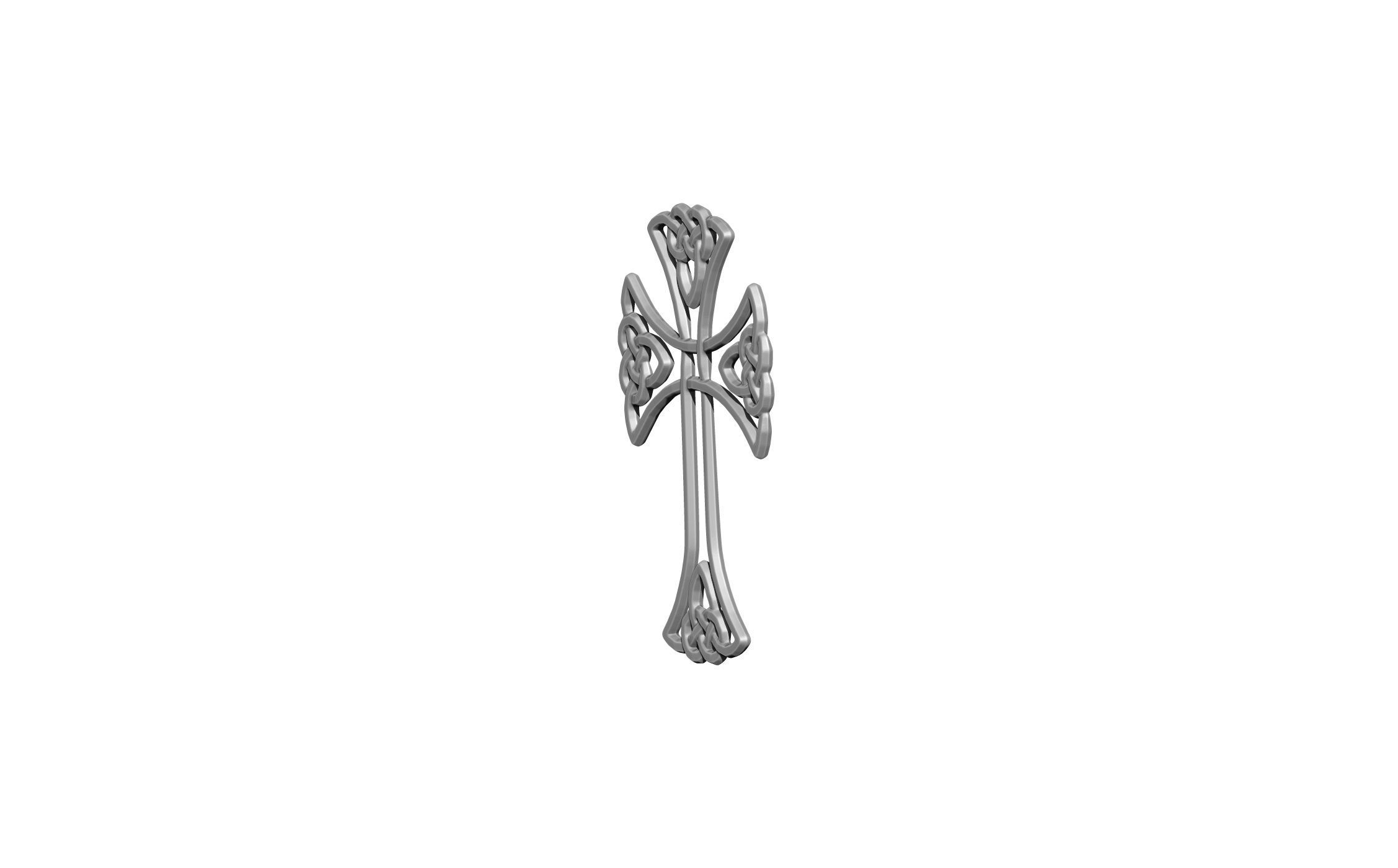 Cross celtic 3D print model_2