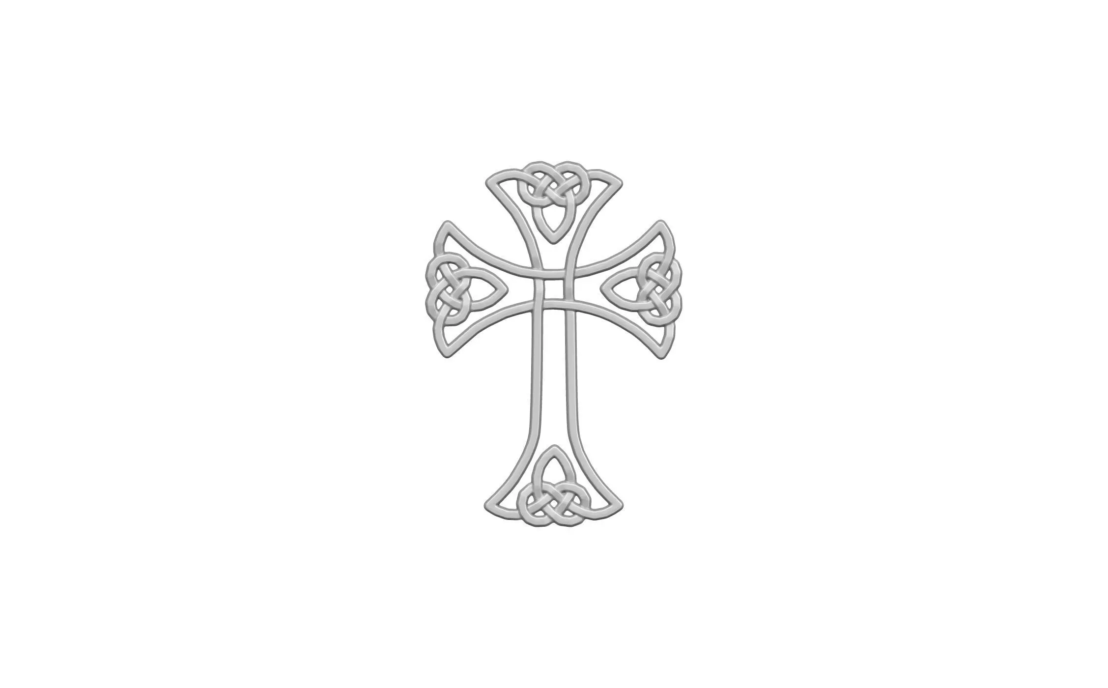 Cross celtic 3D print model_0