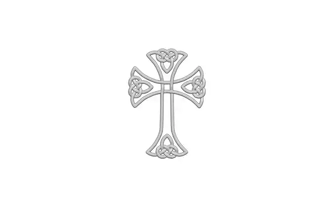 Cross celtic 3D print model