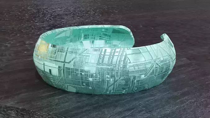 Low Poly Sci-Fi Bracelet Padme