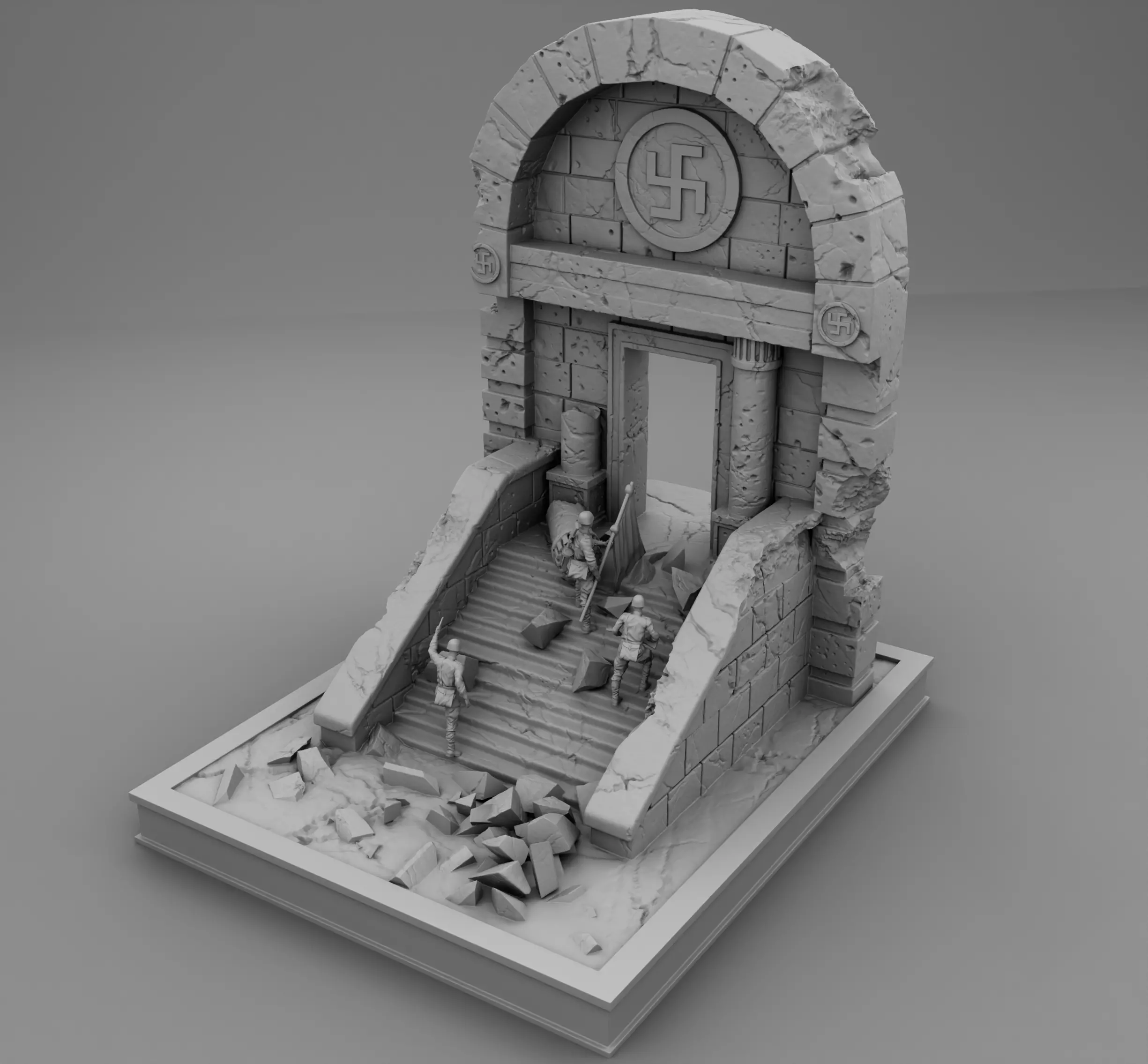 Capture of the Reichstag 3D print model_0