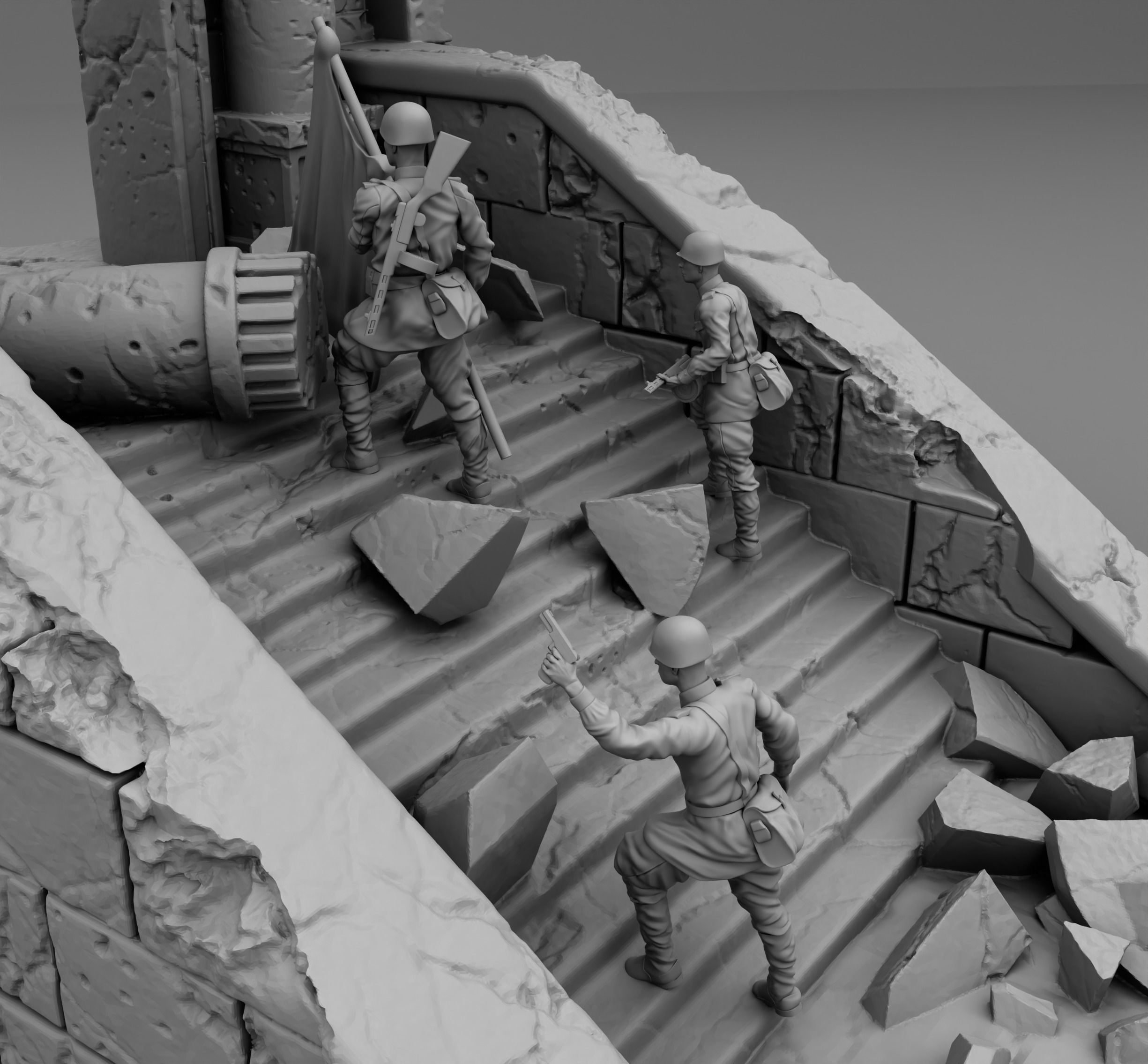Capture of the Reichstag 3D print model_2