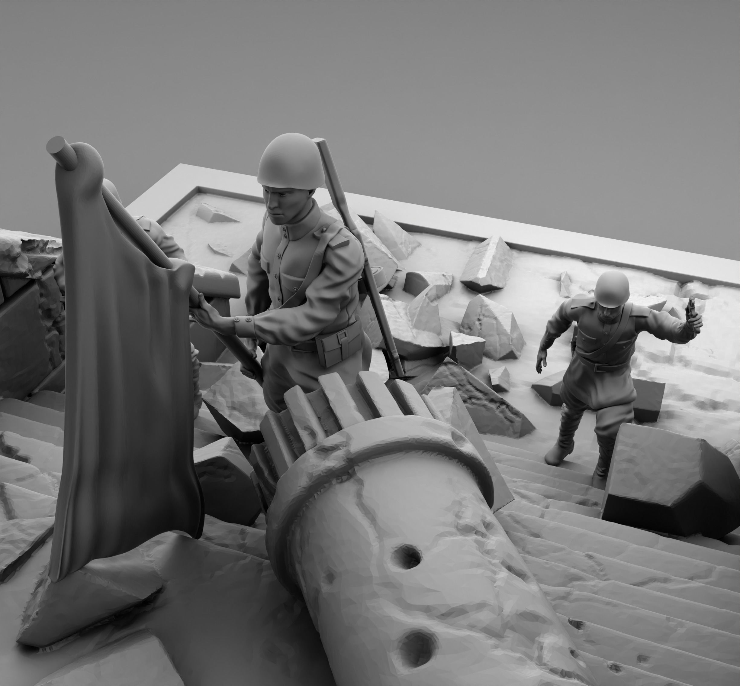 Capture of the Reichstag 3D print model_3
