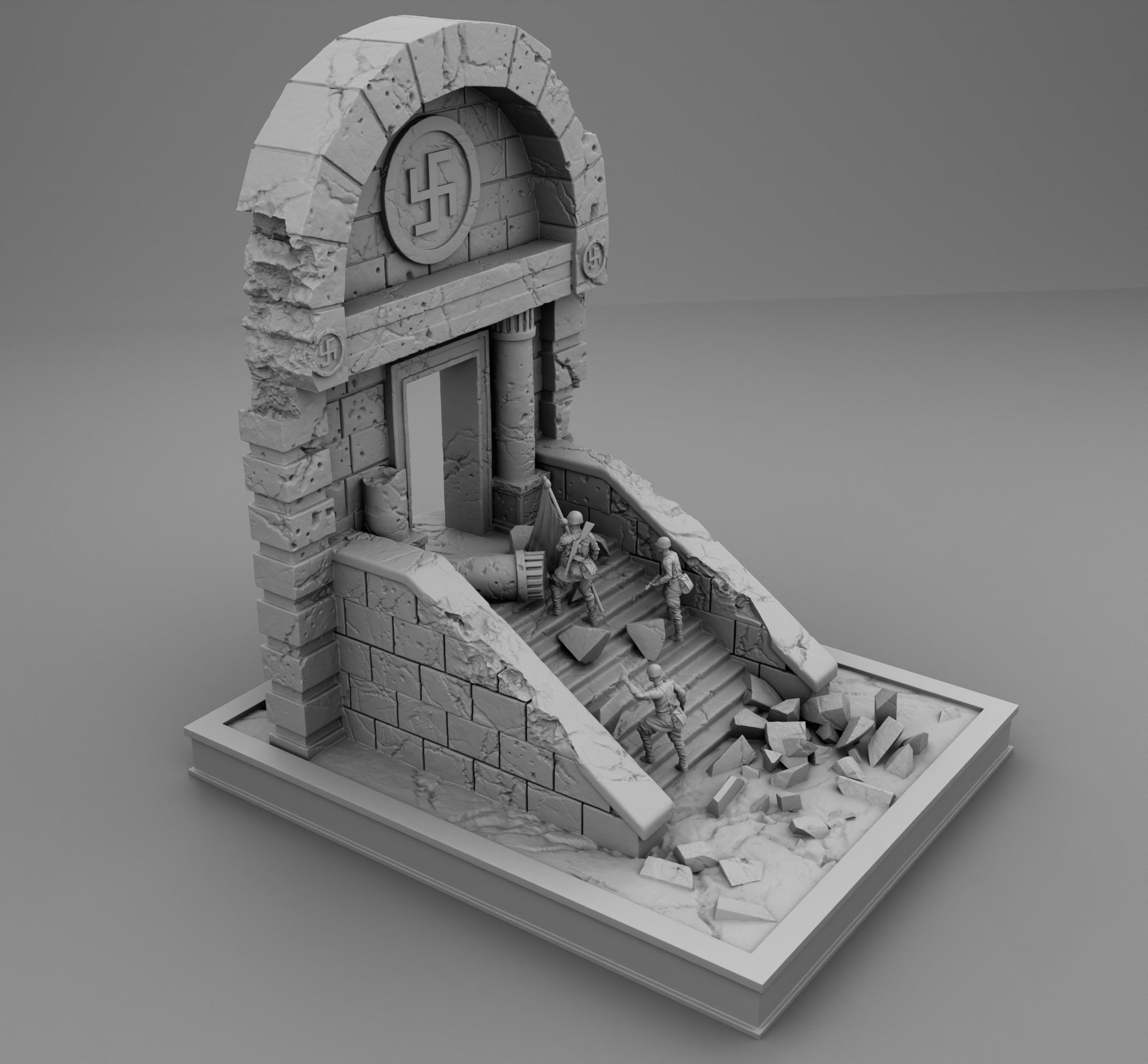 Capture of the Reichstag 3D print model_1