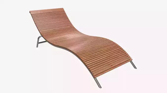 Habitat Rolio Sun Lounger 3D model