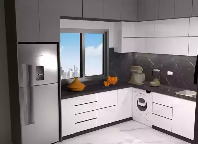  Kitchen Interior 3D model 2022