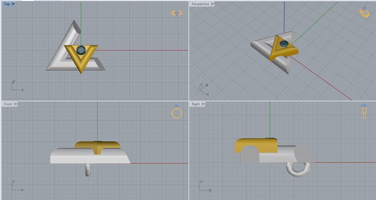 Louis Vuitton Pendant  3D print model_5