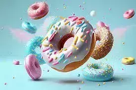 Donut with sprinkles