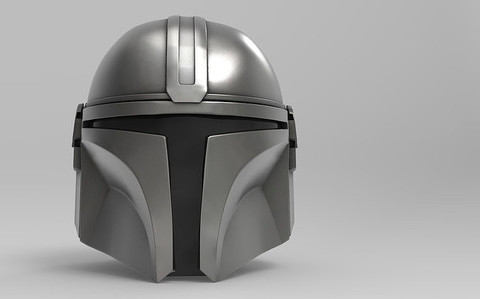 MANDOLORIAN Helmet Life size scale 3D print model