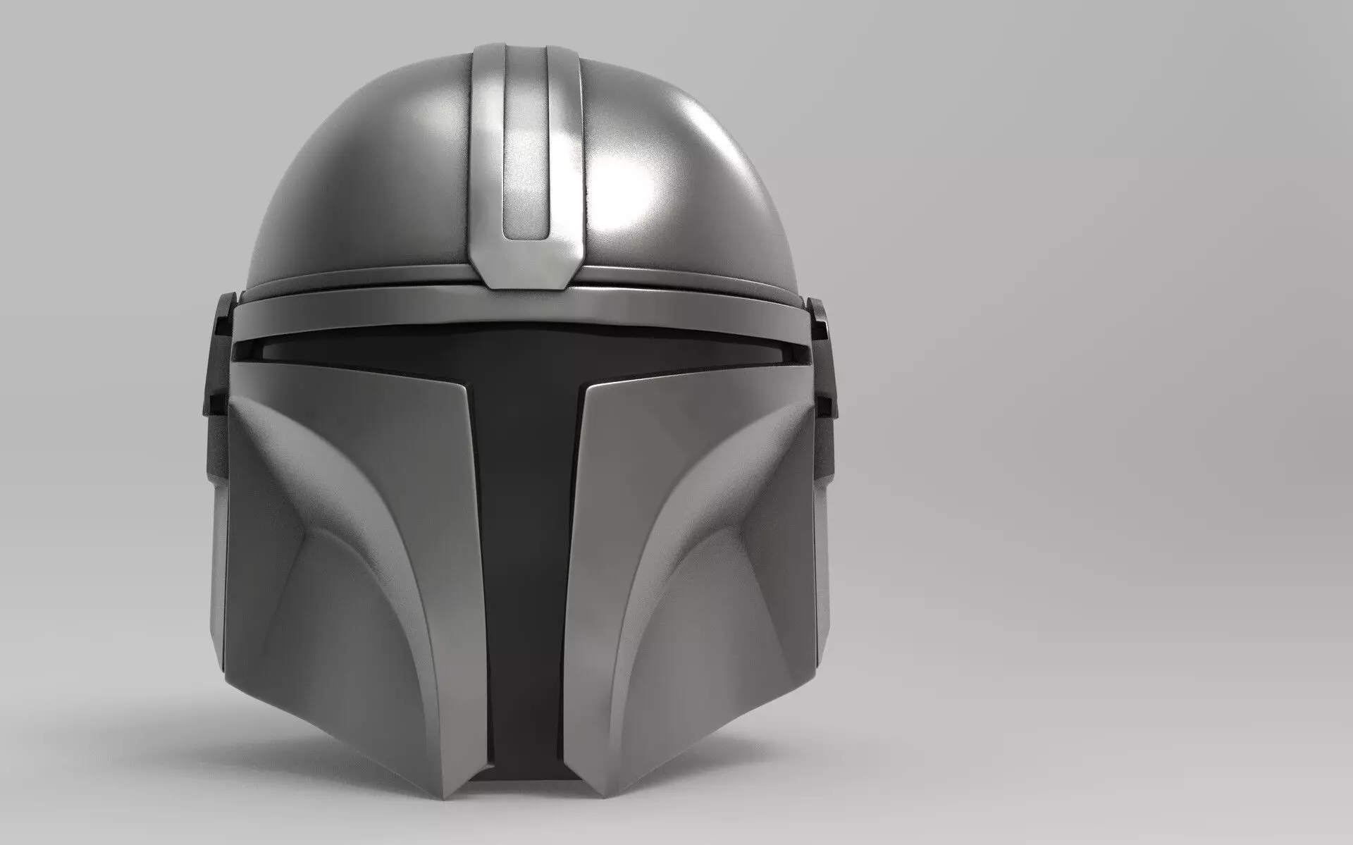 MANDOLORIAN Helmet Life size scale 3D print model_0