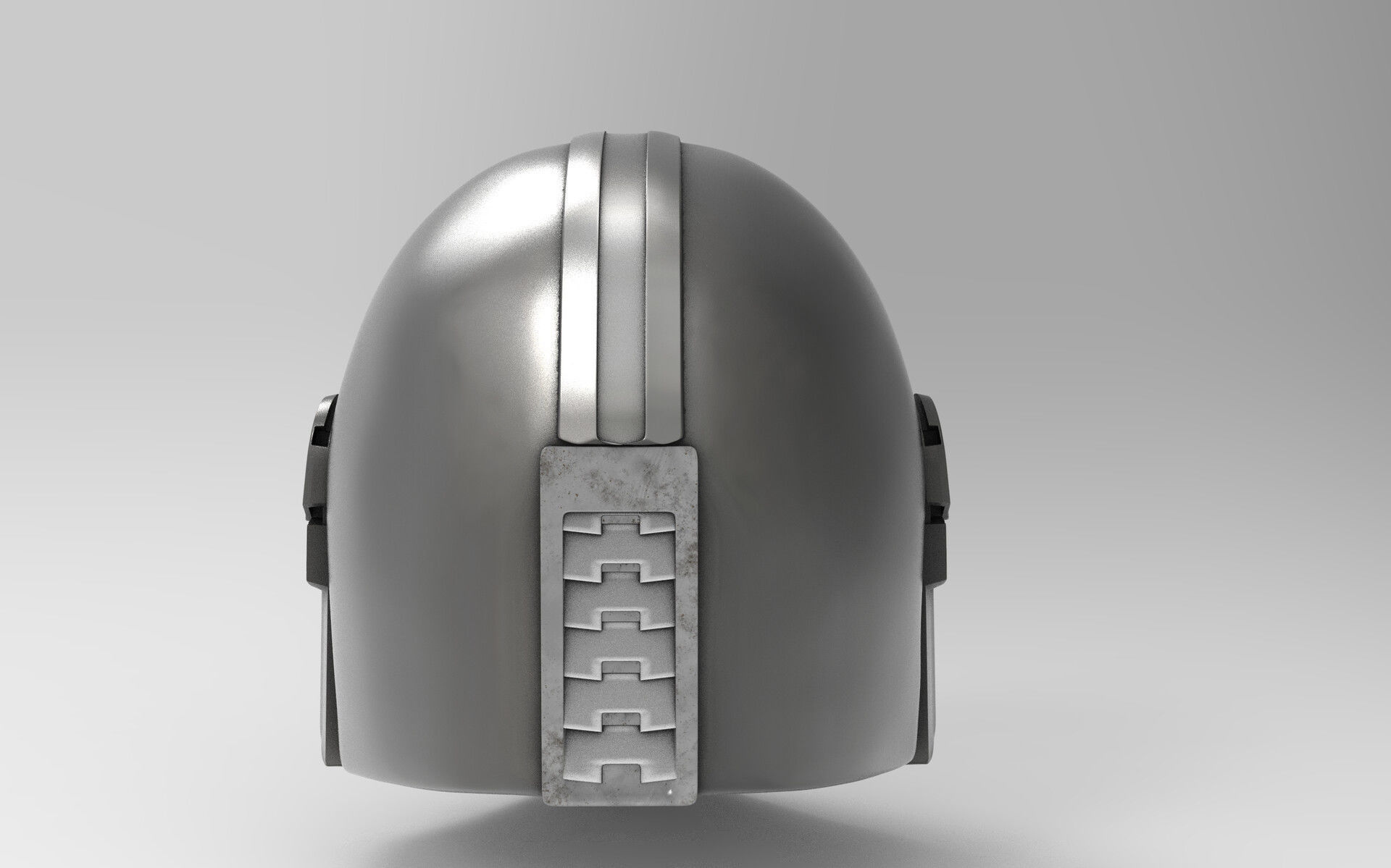 MANDOLORIAN Helmet Life size scale 3D print model_3