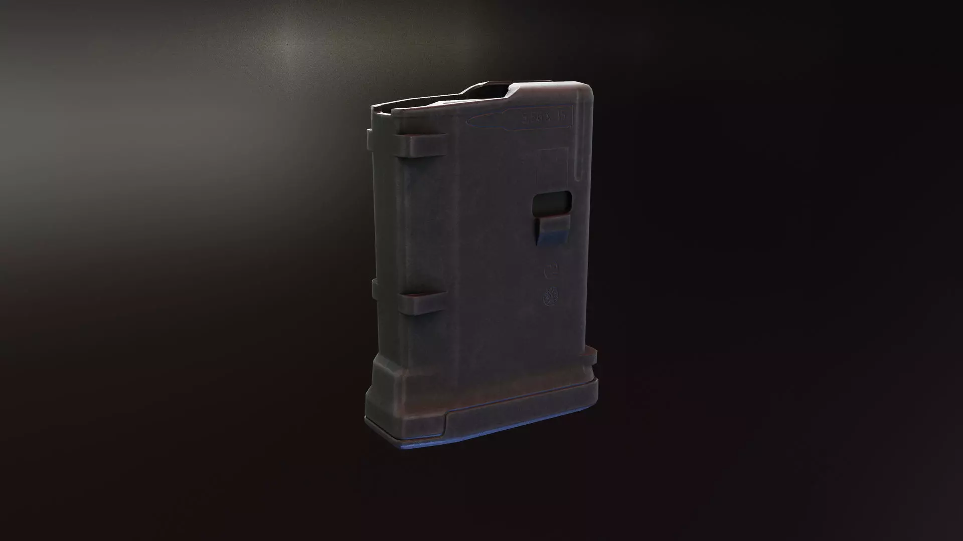 Pmag 10 round AR magazine Low-poly 3D model_0