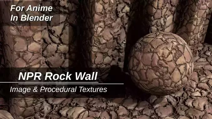 For Anime - NPR Rock Wall Texture