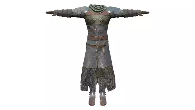 Full Medieval Fantasy Warrior Outfit Coat Pants Gloves Boots