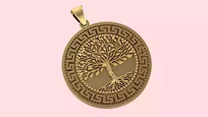Tree of Life Necklace-4 3D print model