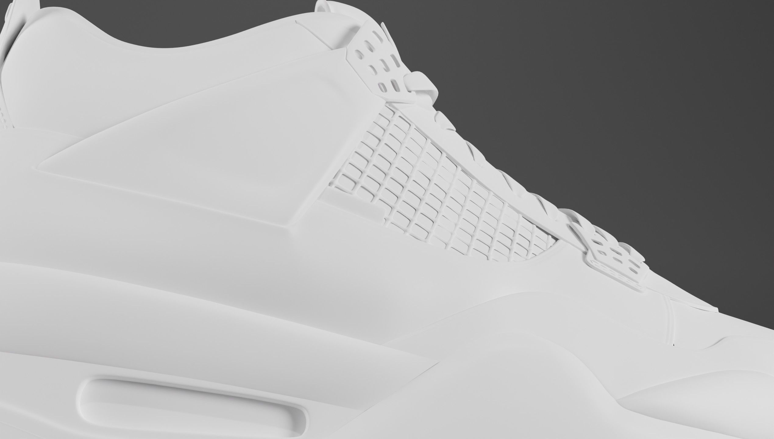 Jordan 4 Union LA Taupe Haze Low-poly 3D model_33