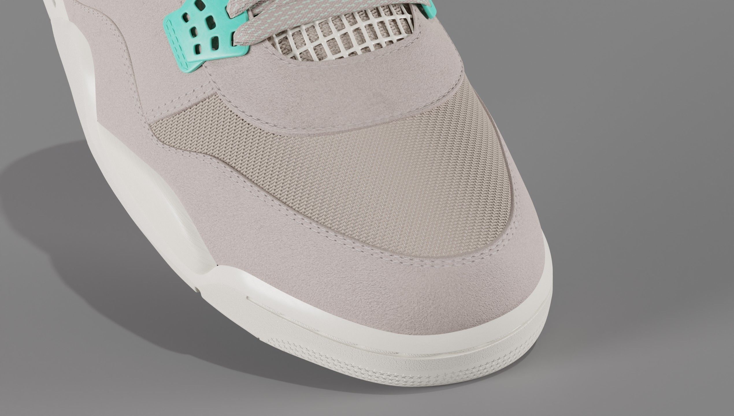 Jordan 4 Union LA Taupe Haze Low-poly 3D model_17